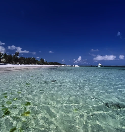 Lange zandstrand Malindi, Kenia