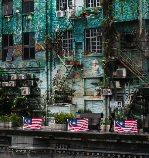 Street art in Georgetown, Penang, Maleisie