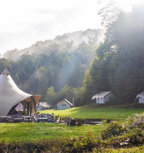 Glaming in the Great Smoky Mountains in Amerika