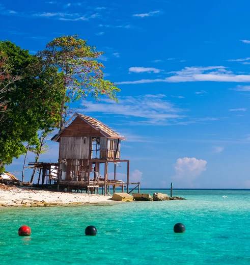 Maleisië-Pulau-Perhentian-wit-strand