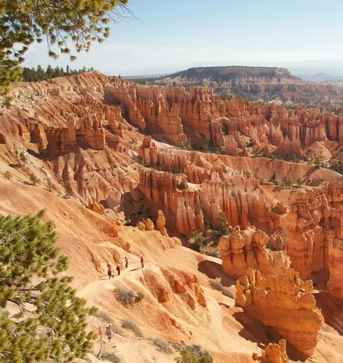 De rode rotsen van Bryce Canyon