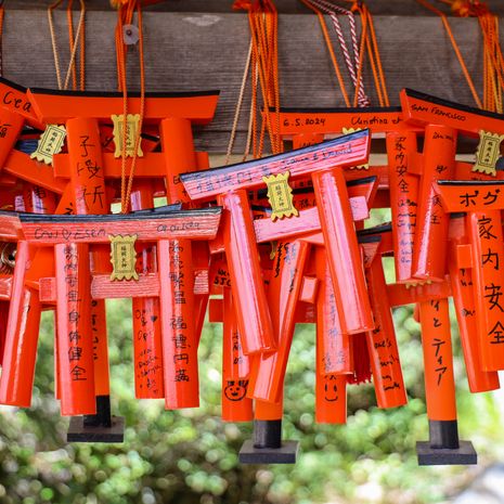 Kleine Torii-poorten in Kyoto