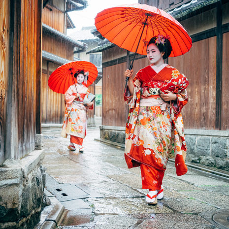 Dames in Kyoto, Japan