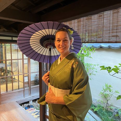 Reisspecialist Evelyn in Japan