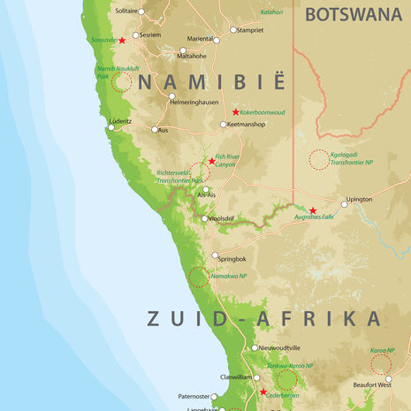 Namibië en Zuid-Afrika Namibië en Zuid-Afrika