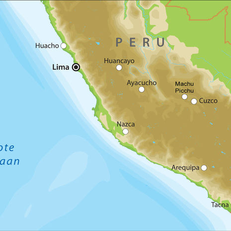 Kaart van Peru