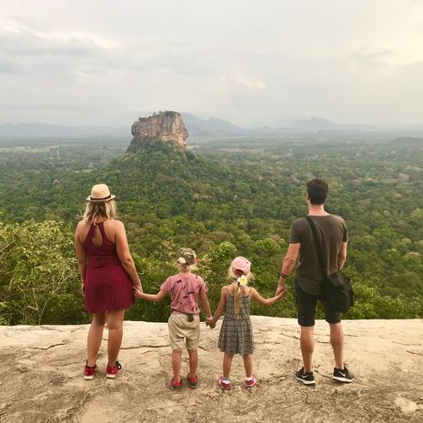 Met het gezin naar de Leeuwenrots bij Sigiriya, Sri Lanka