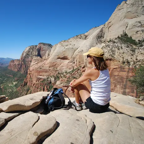 Uitzicht op Zion National Park in de Verenigde Staten