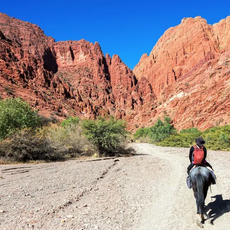 Paardrijden in Tupiza, Bolivia