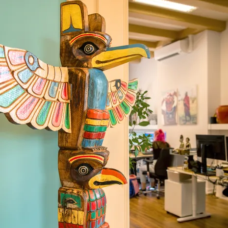 Decoratie op kantoor Van Verre