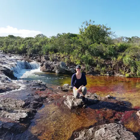 Bewonder de kleuren van de rivier Caño Cristales