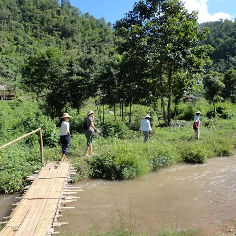 De Kalaw trek in Myanmar