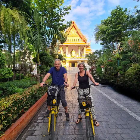 Fietsen in Bangkok