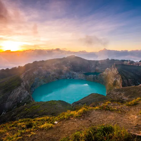 Kelimutu vulkaan op Flores, Indonesie