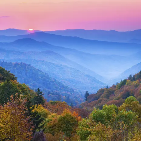 The Great Smokey Mountains in the Deep South van Amerika