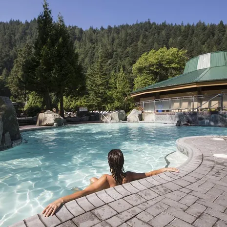 Lekker badderen in Harrison Hot Springs Resort in Canada