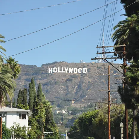 Het Hollywood bord bij Los Angeles