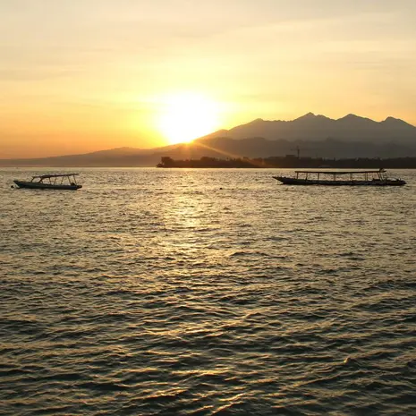 Sunset op Gili Air, Lombok, Indonesië