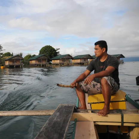 Indonesie-Sulawesi-tentena-bootje