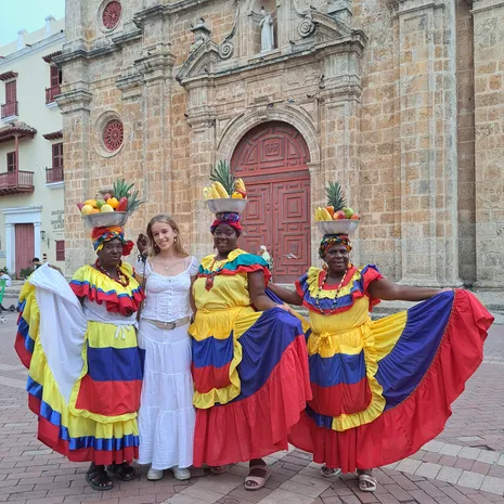 Kleurrijk oud centrum van Cartagena