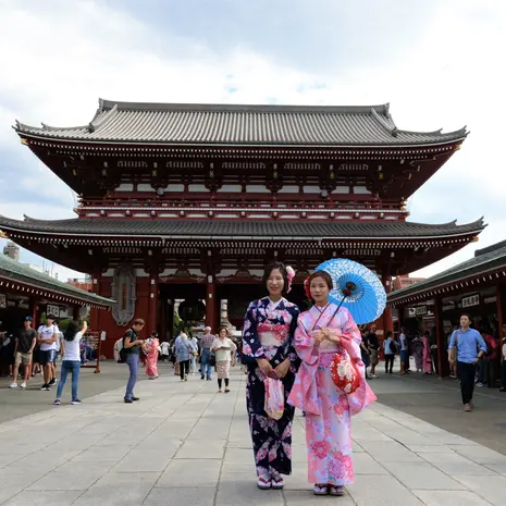 Geisha's in Tokyo in Japan