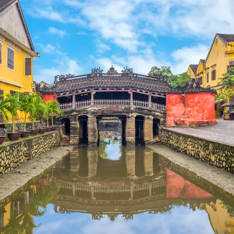 Japanse brug in Hoi An, Vietnam