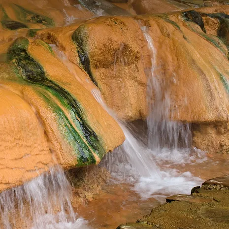 Warmwaterbronnen bij Baturaden op Java