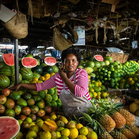 Markt in Nairobi, Kenia