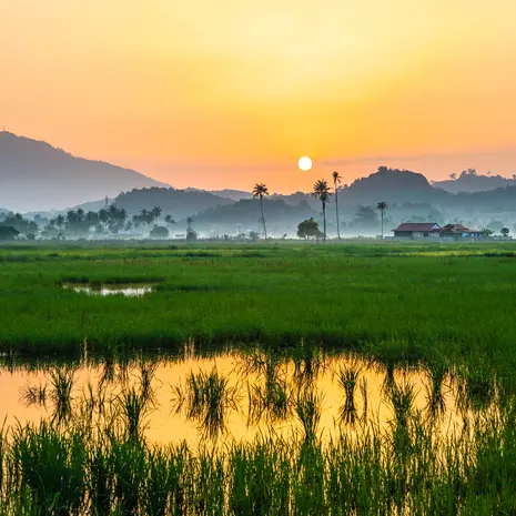 Zonsondergang op Langkawi, Maleisië