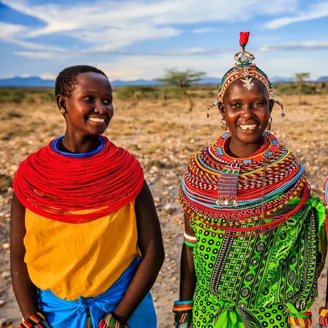 Samburu vrouwen in Kenia