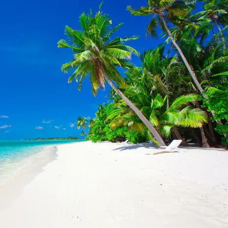 Witte zandstranden op de Malediven