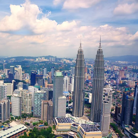 De skyline van Kuala Lumpur