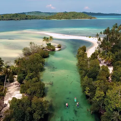 Strandverblijf op Mentawai, Indonesië