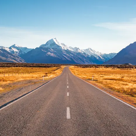 Met de auto door Mount Cook NP