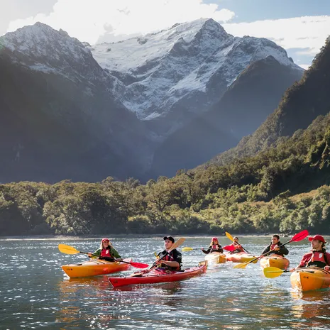 Kajakken in Milford Sound