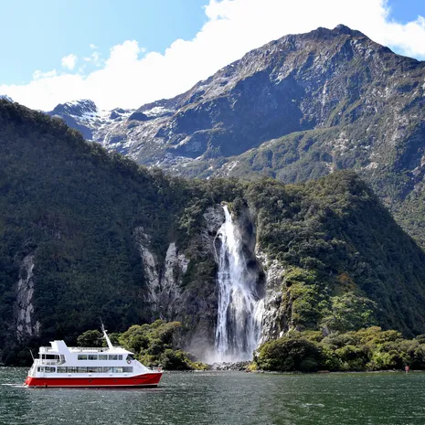 Cruisen door de Milford Sound, Nieuw-Zeeland