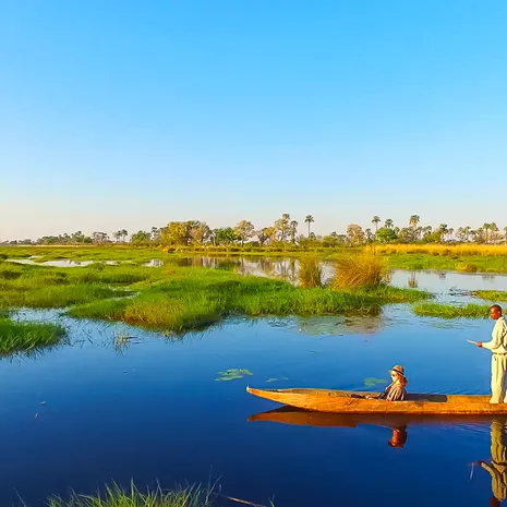Op safari in de Okavango Delta in Botswana