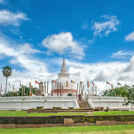 Koloniale gebouwen in Anuradhapura Sri Lanka
