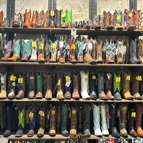 Cowboy laarzen in Texas, Amerika