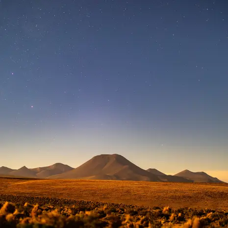 San Pedro Atacama woestijn in de nacht