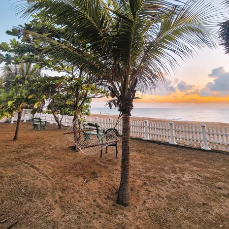 Trincomalee strand en zonsopgang