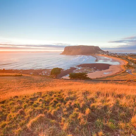 Uitzicht van The Nut, Stanley, Tasmanië