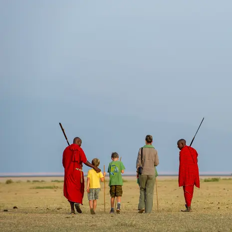 Masai familie in Tanzania