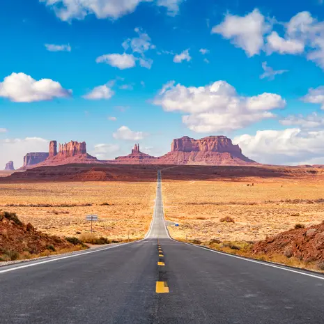 Monument Valley weg, Zuidwest Amerika