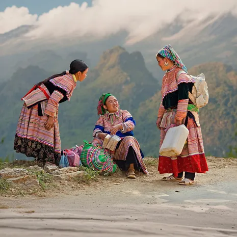 Locals in Sapa, Vietnam