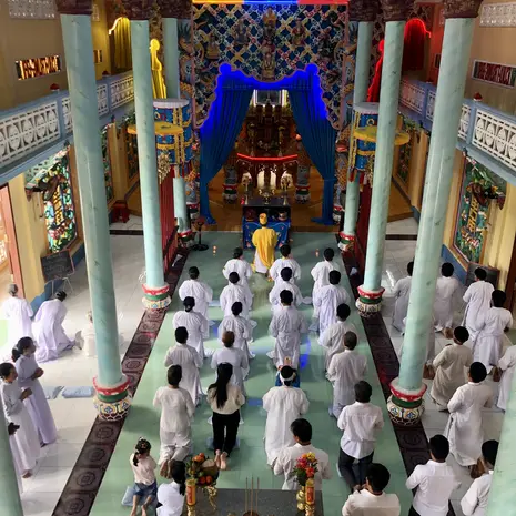 Cao Dai tempel in Vietnam