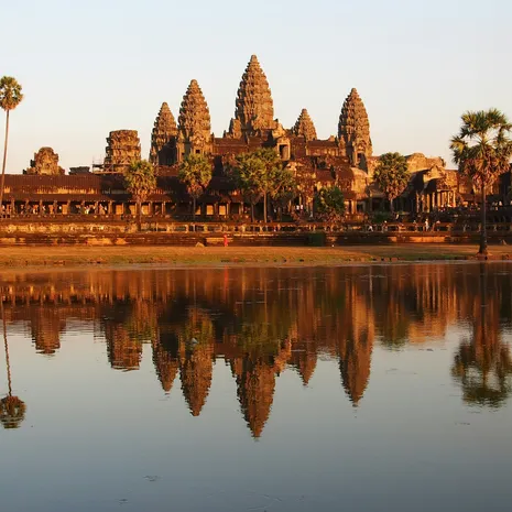 Zonsopgang kijken bij Angkor Wat in Cambodja