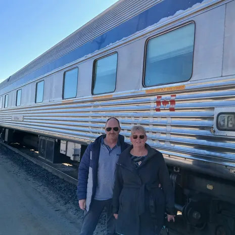 Deborah en Syb reisden met de trein door Canada