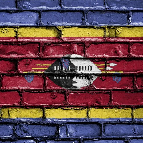 De vlag van Swaziland