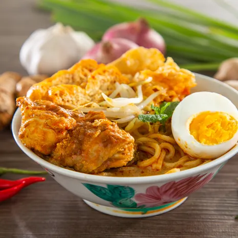 Curry Laksa, eten in Maleisië